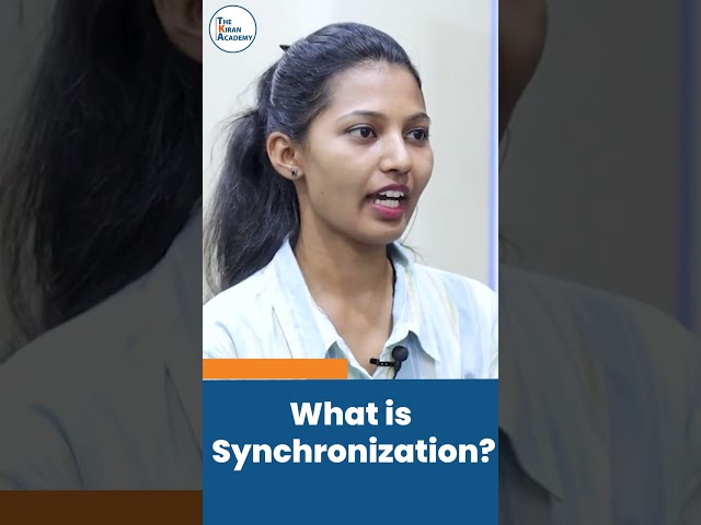Java Interview Question | What is Synchronization? | #shorts #kiransir #java