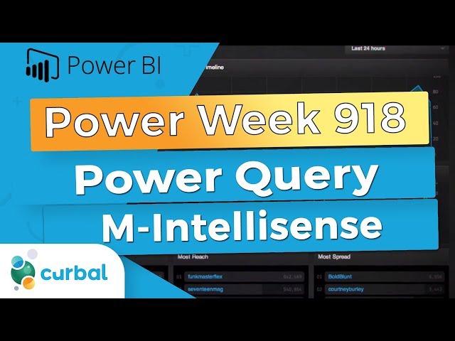 M INTELLISENSE, one function and one tip  | Power Week 918 🤘