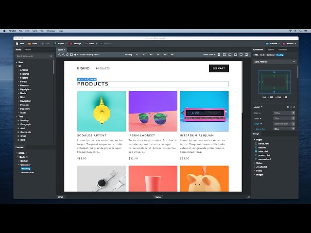 Building an Ecommerce Store with Bootstrap Studio