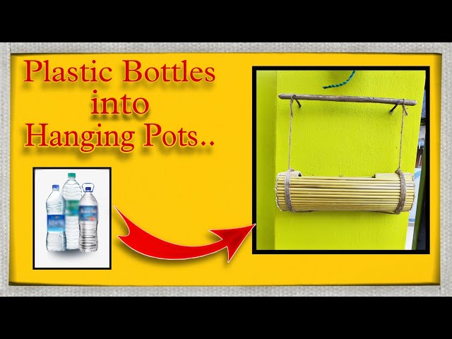 Wall hanging || Hanging pots from plastic Bottles || #diy #handmadecrafts
