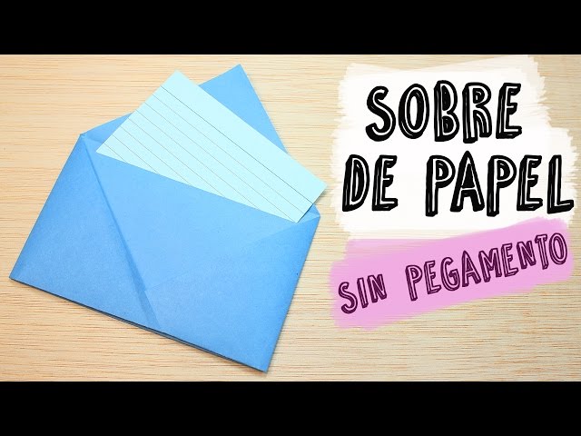 Cómo hacer un Sobre de Papel sin pegamento | Técnicas Origami