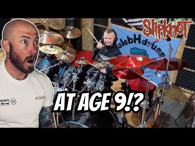 Drummer Reacts To - Slipknot - Disasterpiece - Drum cover Age 9! Isolated Drums