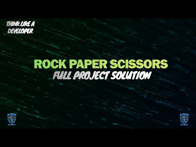 How to Build a Rock Paper Scissors Game in C++ | Full Project Solution