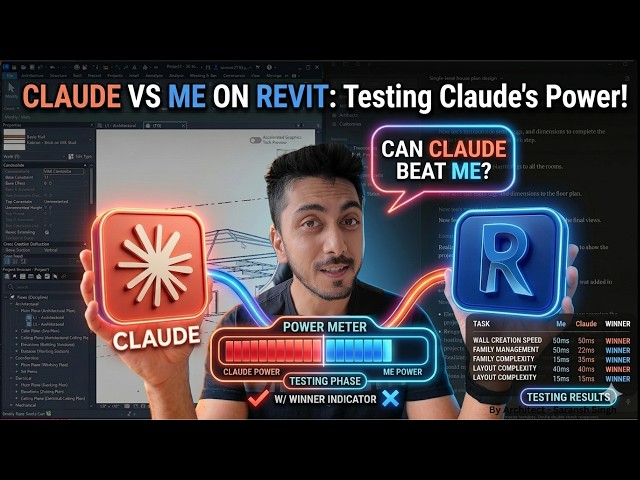 Claude AI with Revit - Testing Claude vs Human in Revit 2026