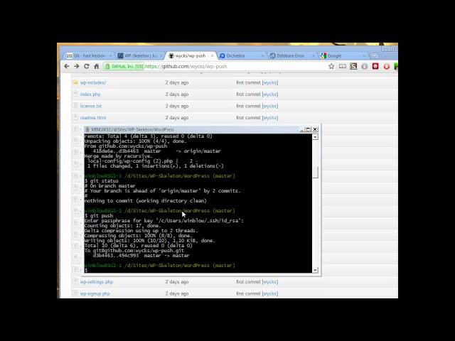 Using Github with WordPress and a PHP cloud server