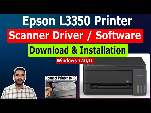 Epson L3350 Printer Scanner Driver / Software Download and Installation