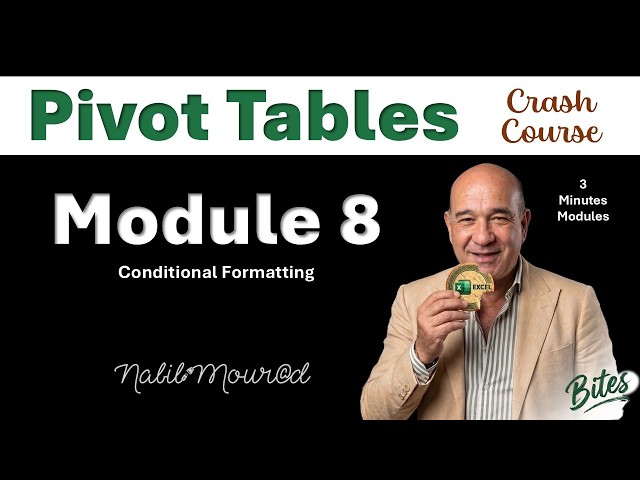 Module 8   Conditional Formatting in Pivot Tables