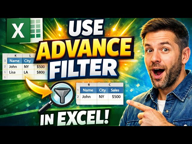 Advance Filter use in Excel
