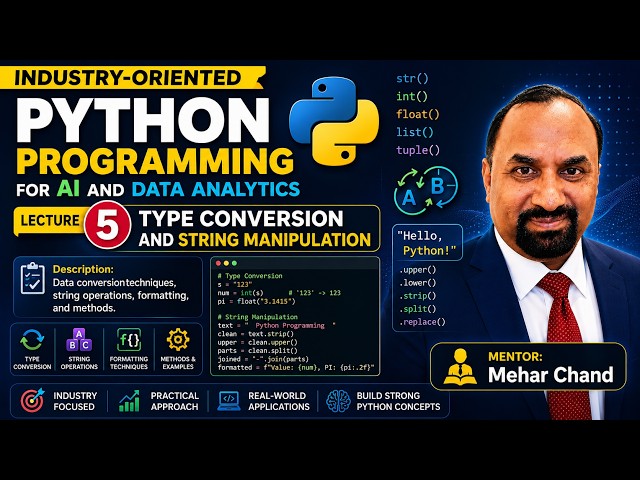 Industry-Oriented Python Programming for AI and Data Analytics