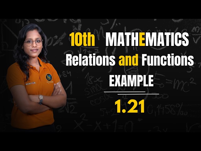 10th Mathematics | Relations and Functions | Example 1.21 | Class 10 Maths | Tamil | LTA