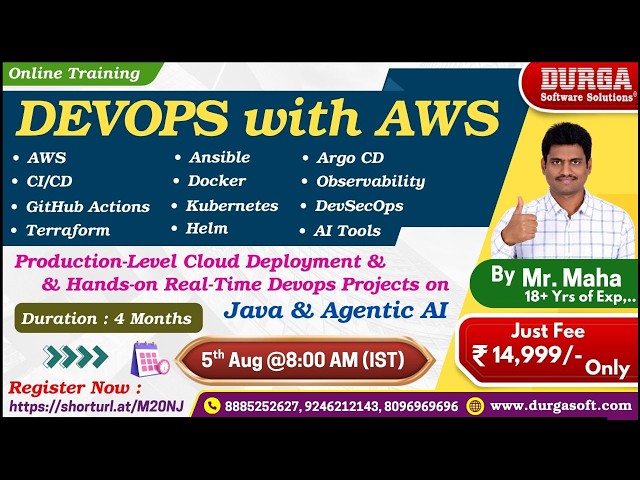 DEVOPS with AWS Online Training @ DURGASOFT