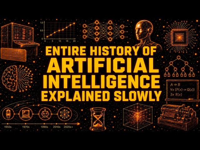 The Entire History Of Artificial Intelligence Explained Slowly (For Sleep)