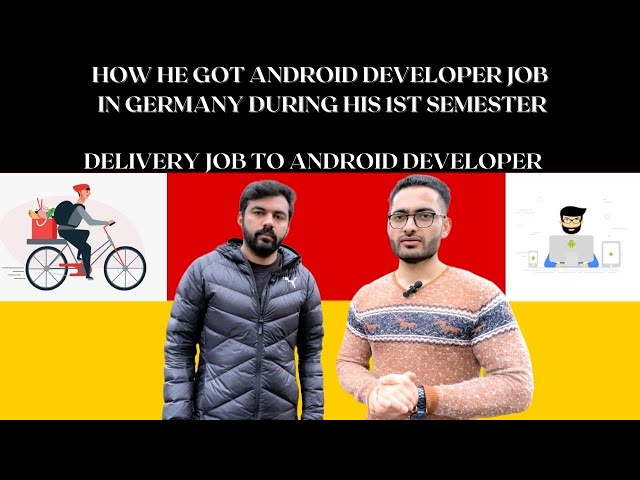 PART TIME JOBS IN GERMANY 2023 || ODD JOB TO ANDROID DEVELOPER