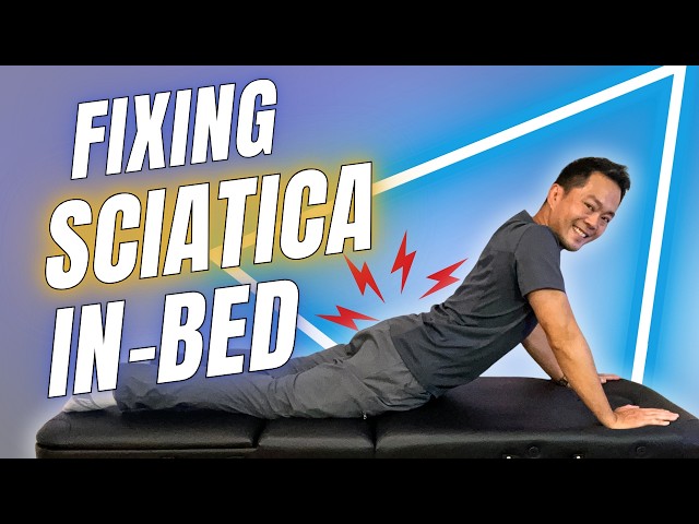 SCIATICA Relief STRETCHES in BED | No More Back Pressure Pain