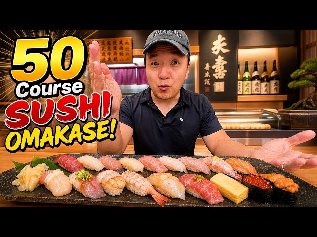I Ate a 50-COURSE Sushi Omakase at Tokyo's MOST LEGENDARY Sushi Shop! 🍣