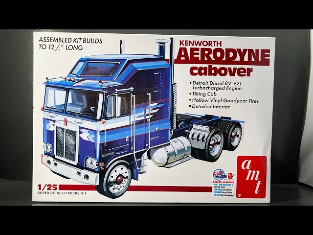 Full build and review of the long awaited reissue of the Kenworth Aerodyne by AMT