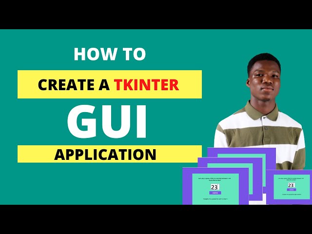 Create a GUI app with Python Tkinter Step by Step for beginners