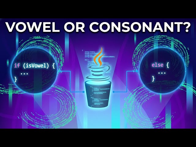 20  Java Program to Check Vowel or Consonant