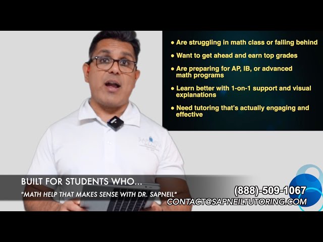 MATH HELP THAT ACTUALLY MAKES SENSE!! - #SAPNEILTUTORING #MATHHELP