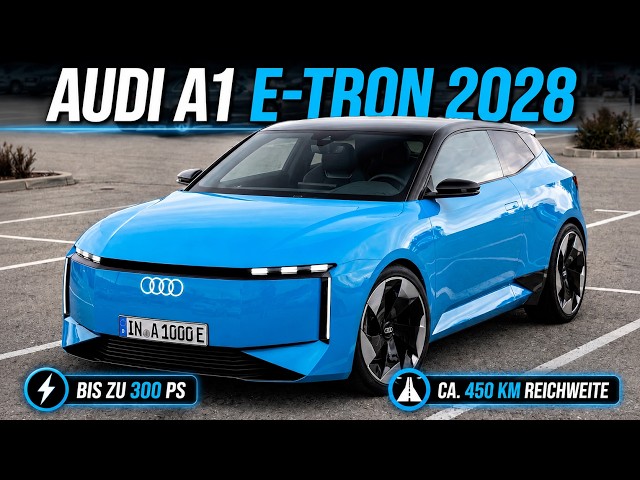 2028 Audi A1 e-tron – Futuristic electric subcompact with 300 hp