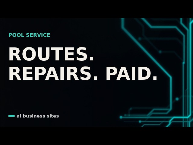 Pool Service Software That Answers, Quotes the Repair, Bills Every Visit