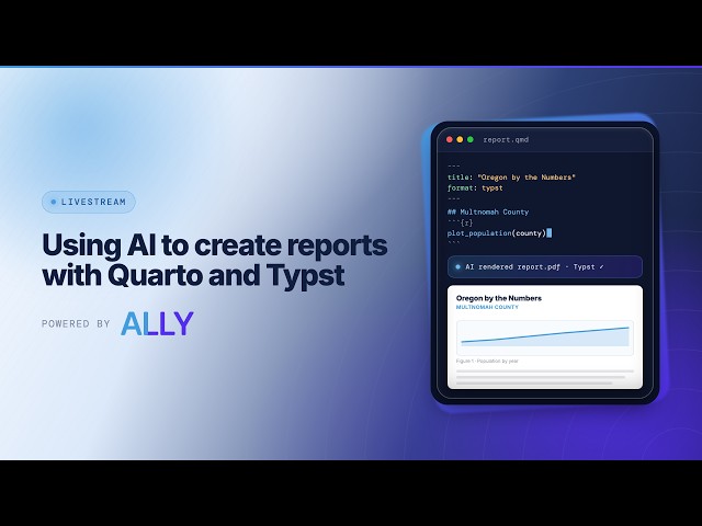 Using AI to design reports with Quarto and Typst