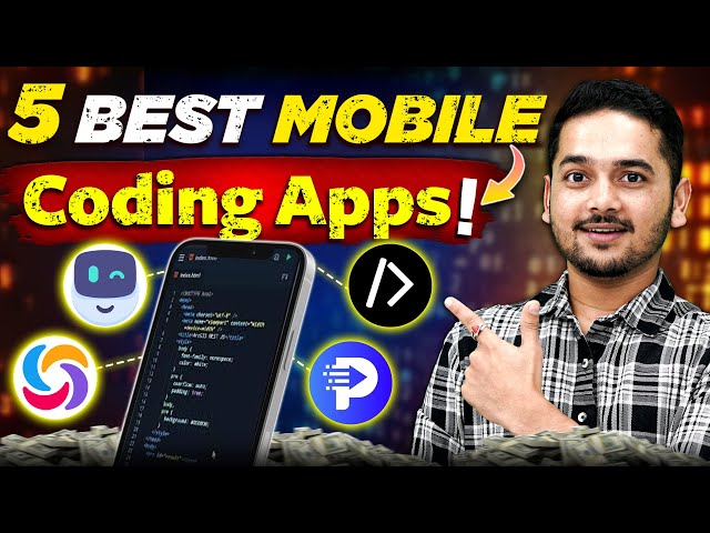 🤩5 Best Free Mobile Apps For Coding! Top 5 Coding Apps For Mobile 2025 #bca #bcacourse #coding