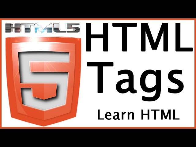 HTML5 Tags, Elements & Attributes - HTML Tutorial for Beginners - Learn HTML5