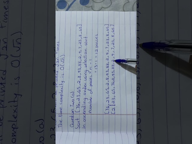 Selection Sort Algorithm