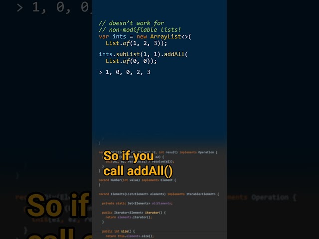 How can you insert a list into another list? Cracking the Java Coding Interview #javacoding #javatip