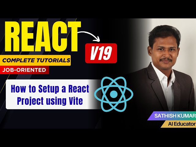 How to Create a React Project using Vite | Start Coding in Minutes | #maanavanupskills | Tamil