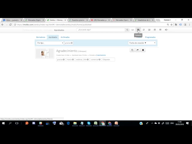 Webinar Zenkiu por Imolko - Email Marketing y CRM (28 Marzo 2018)