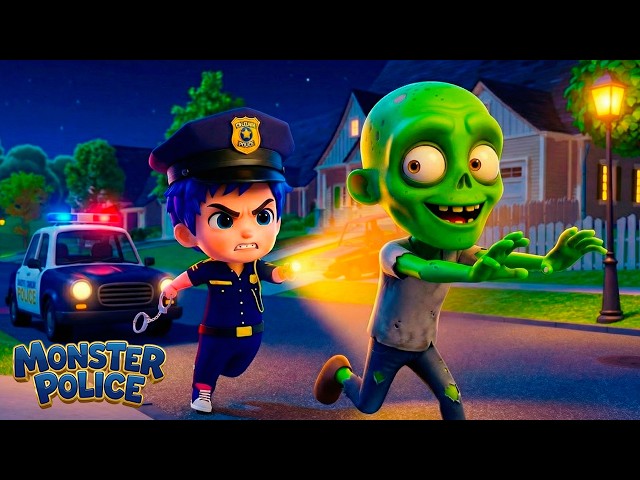 Monster Police Save Halloween 🎃🚨 | Kids Songs & Nursery Rhymes with Baby Blue