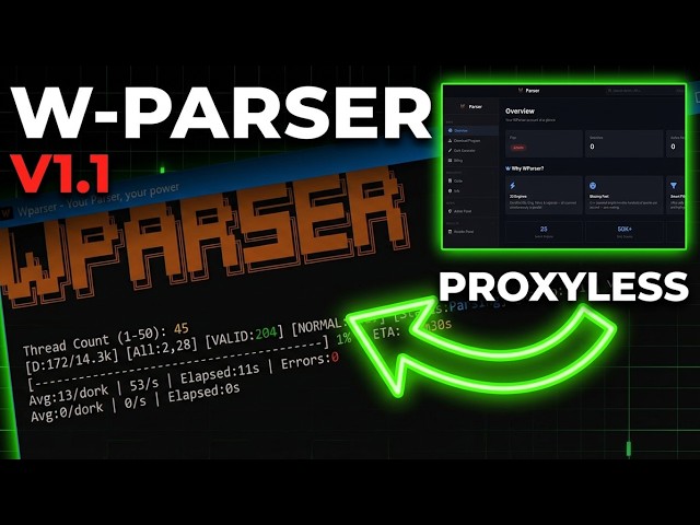 Wparser Proxyless Dork Parser Website And Application Peek [V1.1]
