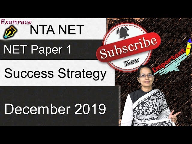 Success Strategy - NTA NET Paper 1 - June 2020 | Don't Miss - What's New by Dr. Manishika