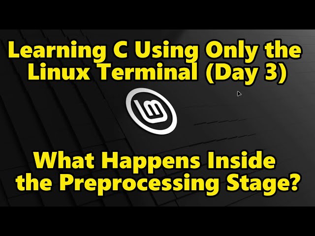 Learning C #3: Inside GCC's Preprocessing Step