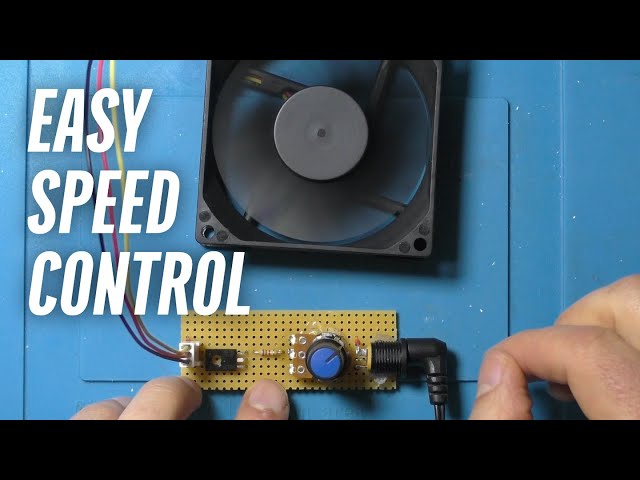 Easy Fan Speed Control with a Transistor and Potentiometer - Hacking a fan Part 2