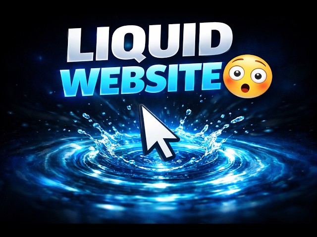 “This Website Moves Like Water 😳 (Satisfying)”