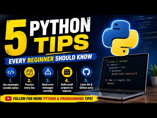 5 Python Tips Every Beginner Should Know | Python Shorts #python