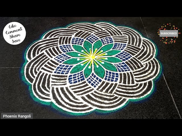 5-3 Beautiful Thai Madham Special Kolam ✨️ Traditional Friday Rangoli #thaimadhamkolam #fridaykolam