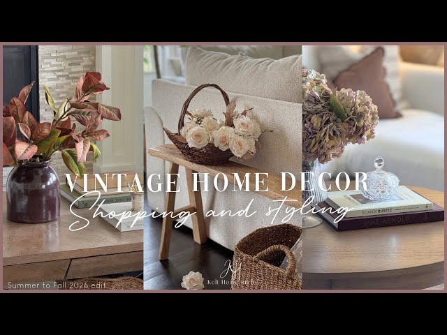 STYLING NEW THRIFTED-VINTAGE HOME DECOR || THRIFT AND ANTIQUE SHOPPING WITH ME || DECORATING IDEAS