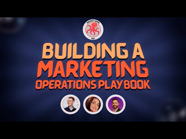 Building A Marketing Operations Playbook