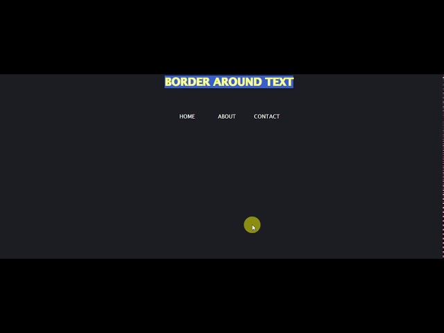 css border around text animation