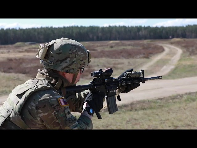 U.S. Army Soldiers Conduct Short-Range Rifle Marksmanship Training