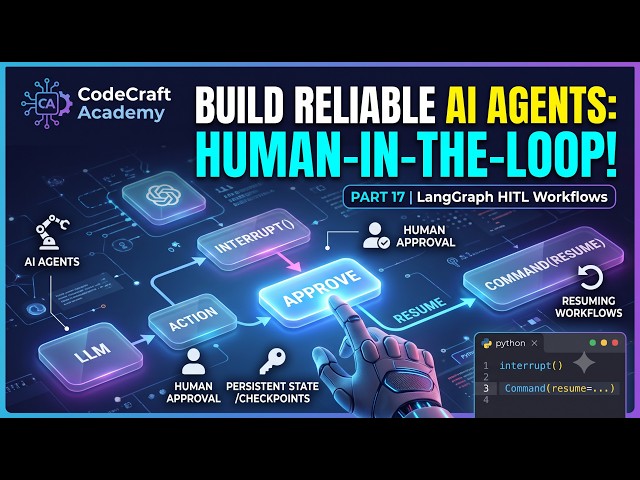 Human-in-the-Loop with LangGraph Explained | Interrupt(), Resume & Human Approval