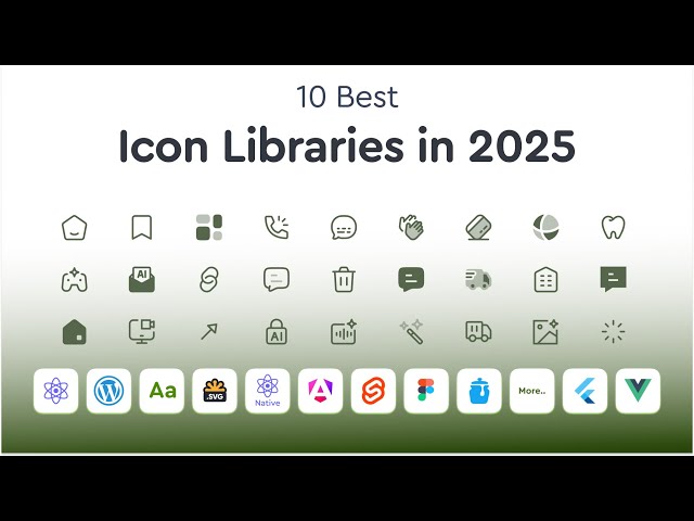 10 Best Icon Libraries in 2025 - for Devs and Designers