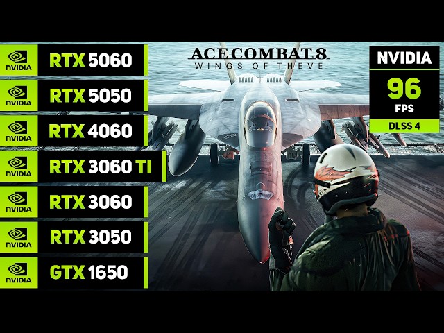 Ace Combat 8: Wings of Theve - Optimized - RTX 5060, 5050, 4060, 3060 TI, 3060, 3050, GTX 1650