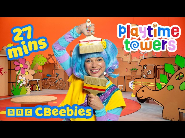 Playtime Towers with Sketch 🎨 | 27 Mins of Crafts, Painting & Creative Fun | CBeebies