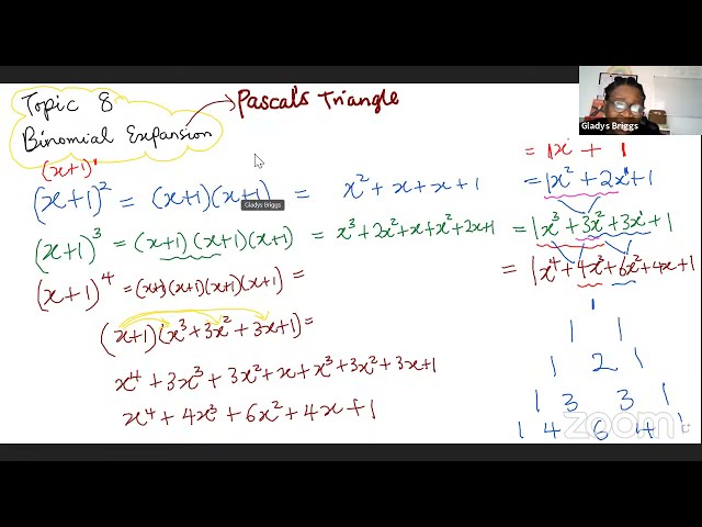 Further maths - pascal's triangle