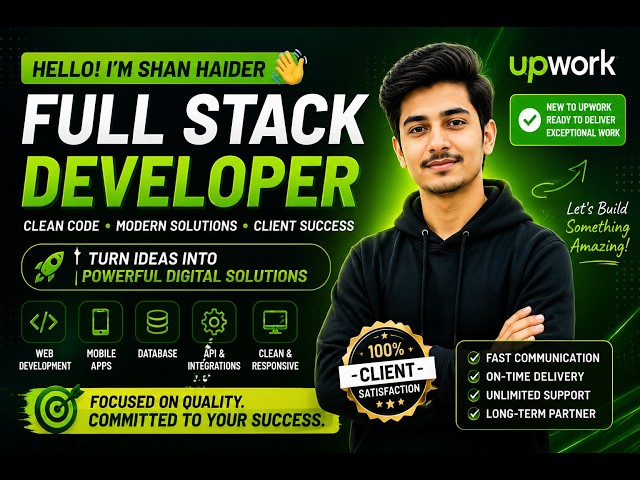 I’m a Full Stack Developer | My First Upwork Introduction 🚀 | Let’s Build Something Amazing